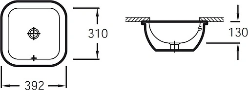 Раковина Jacob Delafon Vox 39 белый EYE102-00