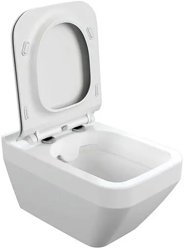 Комплект 6 в 1 Cersanit Crea Square CO DPL EO slim 64442 с кнопкой Estetica хром глянцевый