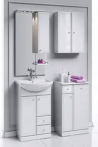 Тумба-умывальник напольная Aqwella Barcelona 50 белый Ba.01.05/2+Вн МуБ03 Тумба-умывальник напольная Aqwella Barcelona 50 белый Ba.01.05/2+Вн МуБ03, 3