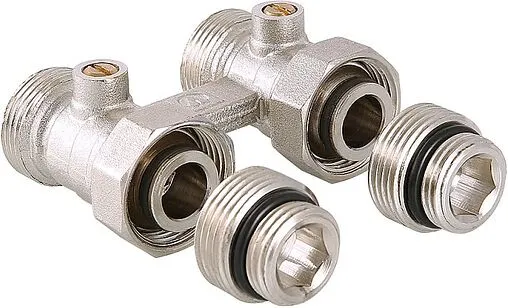Узел нижнего подключения радиатора прямой ¾&quot;ек x ¾&quot;ек (½&quot;н) Valtec VT.345K.N.E04