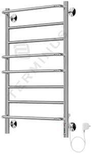 Полотенцесушитель электрический лесенка Terminus Евромикс П8 800х532 полированная сталь 4660059580180, 2