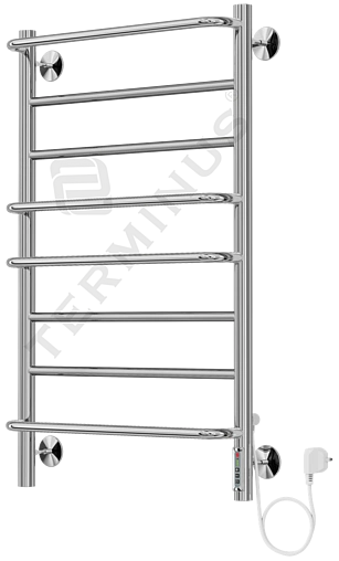 Полотенцесушитель электрический лесенка Terminus Евромикс П8 800х532 полированная сталь 4660059580180
