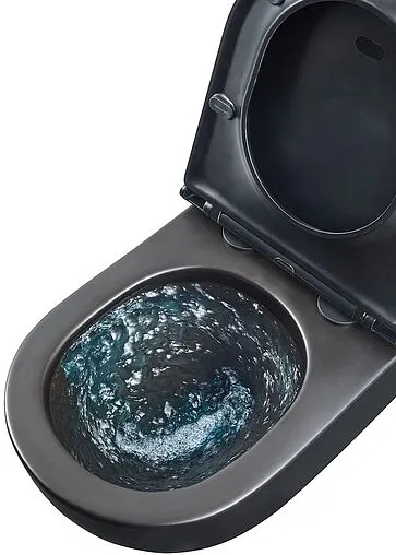 Унитаз подвесной безободковый Lemark Glazer Торнадо 3.0 черный матовый 9612004