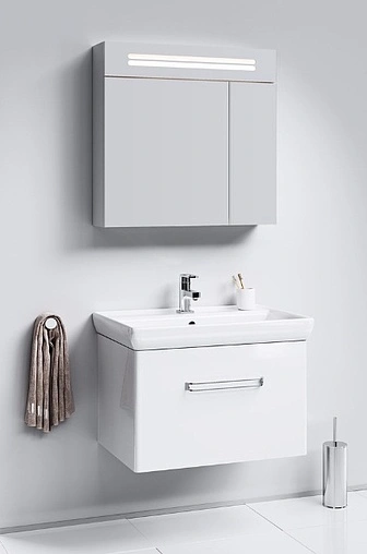 Шкаф-зеркало Aqwella Neo 80 белый Neo.04.08