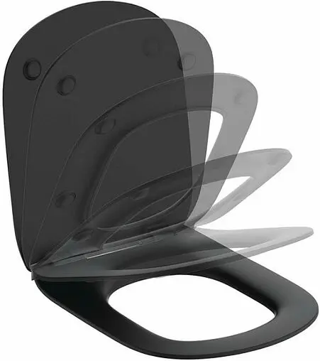 Комплект 5 в 1 Ideal Standard Tesi AquaBlade T3868V3/121A6 с кнопкой черный матовый