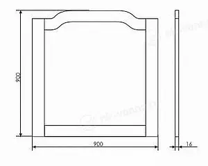 Зеркало Comforty Версаль 90 слоновая кость Зеркало Comforty Версаль 90 слоновая кость, 2