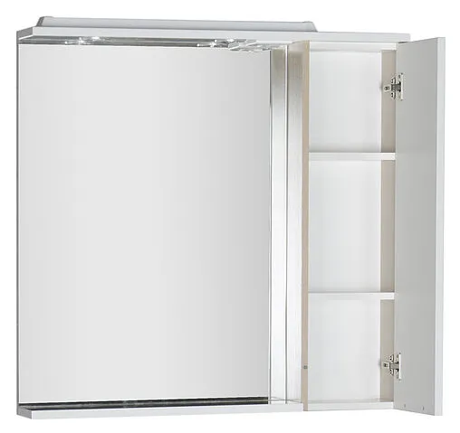 Шкаф-зеркало Aquanet Гретта 90 R белый/светлый дуб 00173987