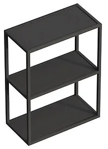 Полка двухъярусная Cezares Cadro 60х80 чёрный матовый CADRO-60/30/80-2C-SO-MET-ST, 1