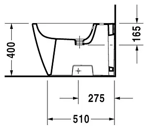 Биде напольное Duravit Happy D.2 белый 2259100000 Биде напольное Duravit Happy D.2 белый 2259100000, 3