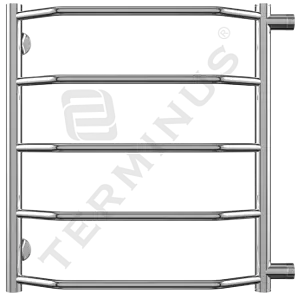 Полотенцесушитель водяной лесенка Terminus Виктория П5 500х596 б/п 500 полированная сталь 4670030725110, 1