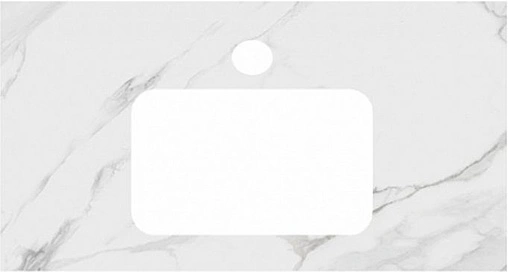Столешница для раковин встраиваемых сверху Kerama Marazzi Plaza Classic PL2 100 монте тиберио натуральный PL2.SG507120R\100