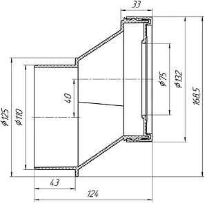 Патрубок для унитаза эксцентриковый Ани Пласт 40мм W0421 Патрубок для унитаза эксцентриковый Ани Пласт 40мм W0421, 2