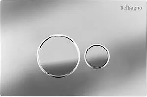 Клавиша смыва для унитаза BelBagno BB081CR хром глянцевый Клавиша смыва для унитаза BelBagno BB081CR хром глянцевый, 1
