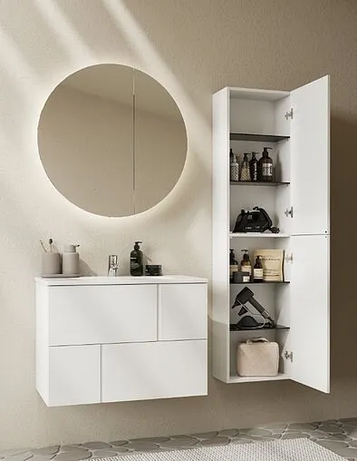 Шкаф-пенал подвесной Roca Luna 40 белый ZRU9307768