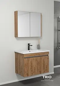 Шкаф-зеркало ISVEA Trio 80 орех 24TR2062081I Шкаф-зеркало ISVEA Trio 80 орех 24TR2062081I, 4