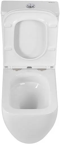 Унитаз-компакт безободковый BelBagno Luce Tornado белый BB2197CP-TOR/SC+BB2197T