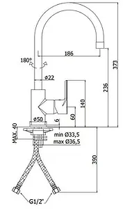 Смеситель для кухни Paffoni Green хром GR180CR Смеситель для кухни Paffoni Green хром GR180CR, 2