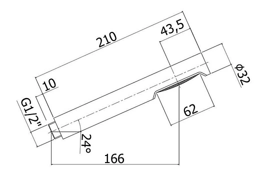 Лейка ручного душа Paffoni Birillo хром ZDOC032CR