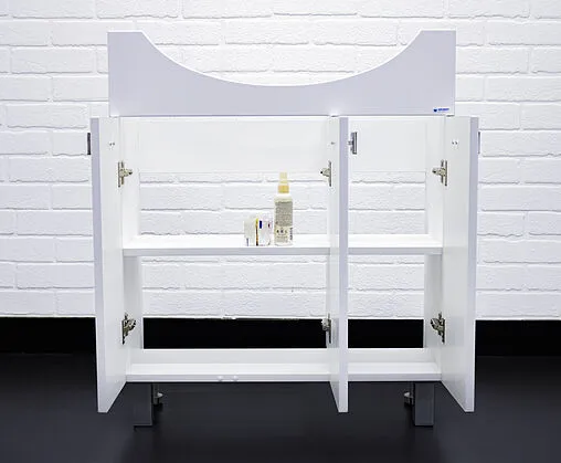 Тумба под умывальник напольный Айсберг Мега 75 белый DM4601T