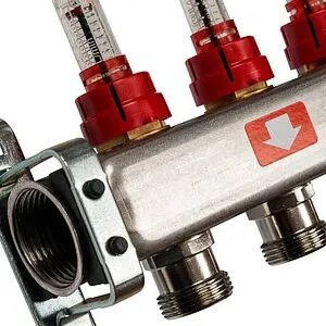 Группа коллекторная с расходомерами 12 отводов 1&quot;в/в x ¾&quot;ек Stout SMS 0917 000012, 4
