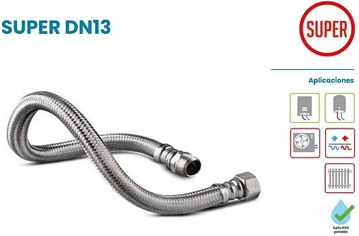 Гибкая подводка Tucai SUPER DN13 1.0м x ½"в x ½"н 7114