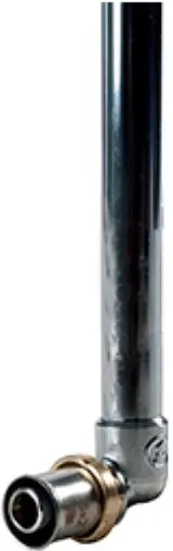 Уголок пресс радиаторный с хромированной трубкой 16мм x 16мм Giacomini RM128X034