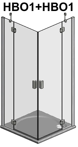 Душевая дверь 1200мм прозрачное стекло Roltechnik Hitech Line HBO1/1200 284-1200000-06-02