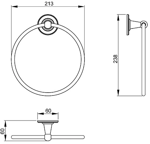 Полотенцедержатель Timo Nelson бронза 160050/02