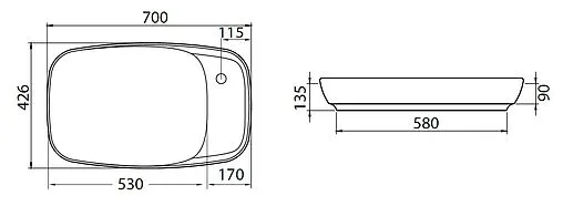 Раковина Allen Brau Liberty 70 белый матовый 4.32012.21 Раковина Allen Brau Liberty 70 белый матовый 4.32012.21