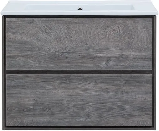 Тумба-умывальник подвесная Aquanet Милан 85 дуб рошелье 00339969+00249690