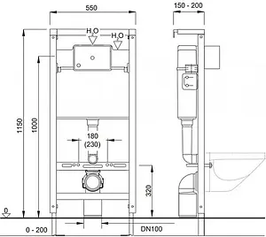 Инсталляция для подвесного унитаза Pestan Fluenta 40006356 Инсталляция для подвесного унитаза Pestan Fluenta 40006356, 2