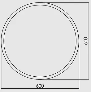 Зеркало Aquanika Metallica 60 чёрный AQM6060RU137 Зеркало Aquanika Metallica 60 чёрный AQM6060RU137, 2