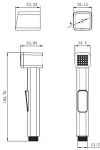 Гигиенический душ Lemark хром LM8076C, 2