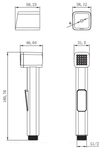 Гигиенический душ Lemark хром LM8076C