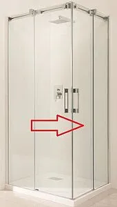 Душевая дверь 800мм прозрачное стекло Radaway Espera KDD 80 R 380150-01R, 1