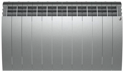 Радиатор алюминиевый 12 секций Royal Thermo BiLiner Alum 500 Silver Satin RTBASS50012
