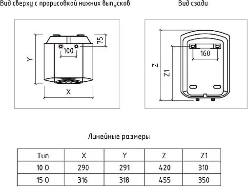 Водонагреватель накопительный электрический Thermex Blitz IBL 10 O 151033