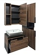 Тумба-умывальник подвесная Comforty Штутгарт 60 дуб тёмно-коричневый/чёрный 00004151039CF Тумба-умывальник подвесная Comforty Штутгарт 60 дуб тёмно-коричневый/чёрный 00004151039CF