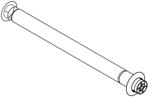 Коаксиальная труба Ø 80мм L=1000мм с наконечником Protherm 0020199438