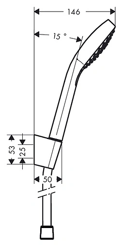 Душевой набор Hansgrohe Croma Select S 110 Vario 3jet 160см хром/белый 26411400