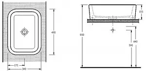 Раковина beWash Ontario 49 белый 35481001 Раковина beWash Ontario 49 белый 35481001, 2