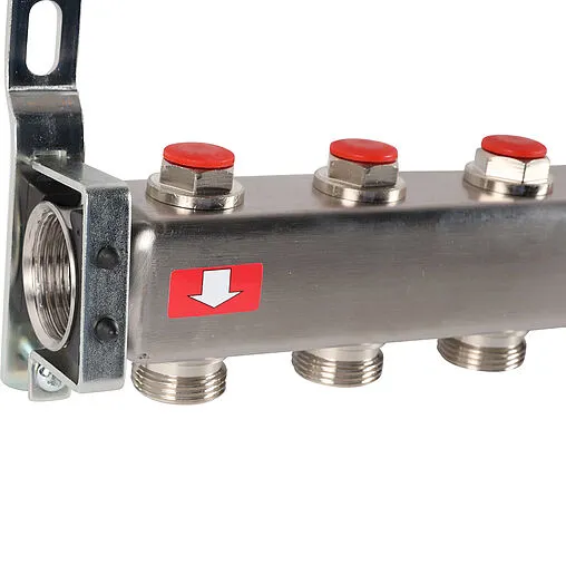 Группа коллекторная без расходомеров 11 отводов 1&quot;в/в x ¾&quot;ек Rommer RMS-3201-000011