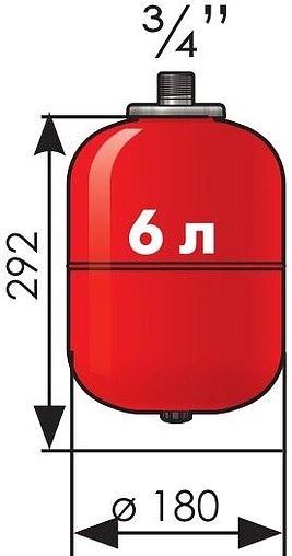 Расширительный бак Джилекс 6 В 5 бар 7806