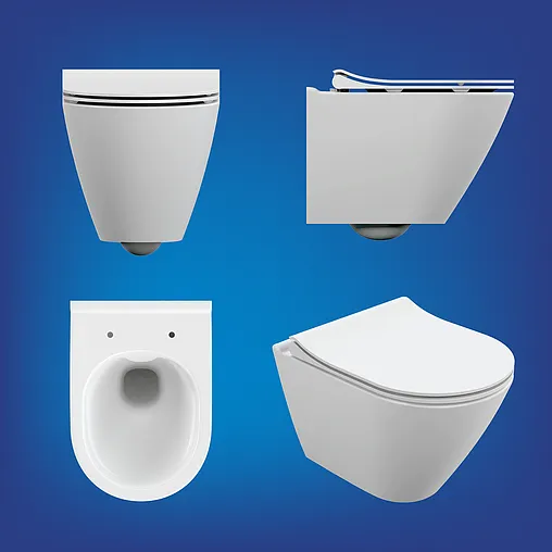 Унитаз подвесной безободковый Cersanit City Oval Clean On DPL EO slim белый 63114