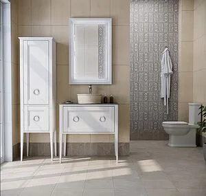 Шкаф-пенал напольный Kerama Marazzi Plaza Classic Neo 45.8 белый матовый PL.CN.175\WHT.M, 3