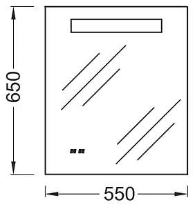 Зеркало с подсветкой Jacob Delafon Replay 55 с подогревом EB1158-NF Зеркало с подсветкой Jacob Delafon Replay 55 с подогревом EB1158-NF, 4