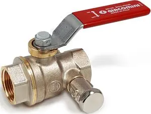 Кран шаровый с дренажем ½"в x ½"в Giacomini R910SX003 Кран шаровый с дренажем ½"в x ½"в Giacomini R910SX003, 1