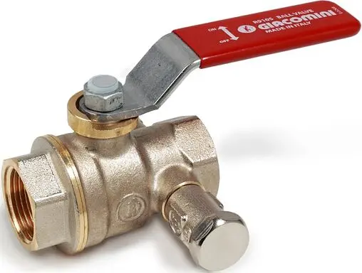 Кран шаровый с дренажем ½&quot;в x ½&quot;в Giacomini R910SX003
