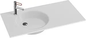 Раковина Jacob Delafon Odeon Rive Gauche 101 белый матовый EB2564-DE1, 1