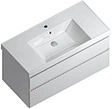Тумба-умывальник подвесная Kerama Marazzi Cubo 100 белый матовый CUB.100.2\WHT.M+CU.wb.100